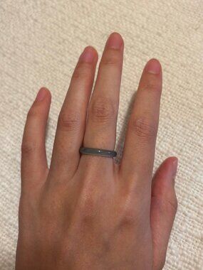 Burmese Jadeite ring from Caitlyn Minimalist size 6